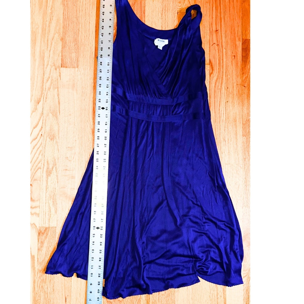 Moschino Silk blend Deep Purple V-neck Grecian dress 12 - Picture 9 of 14